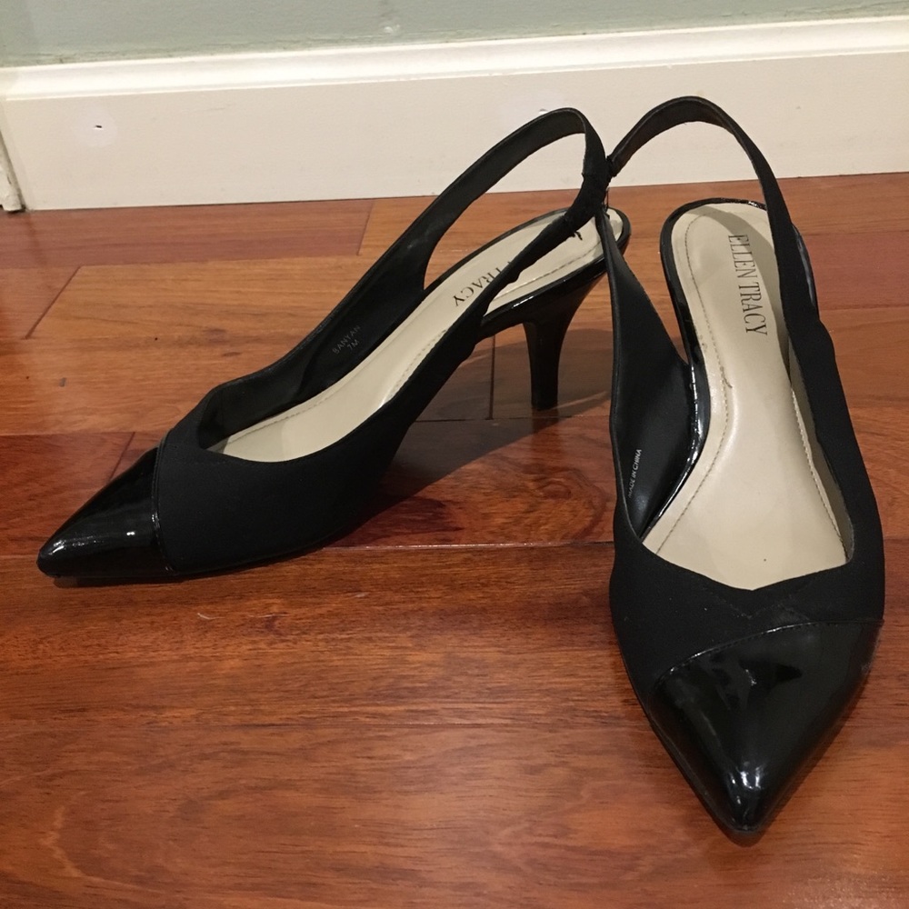 Ellen Tracy sling back low heel